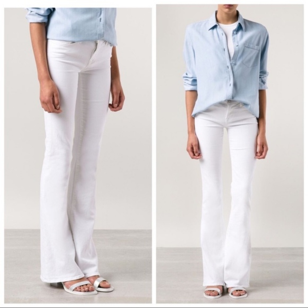 NWT J Brand Jeans  Martini Skinny Flare Jeans White (Blanc) Stretch denim.